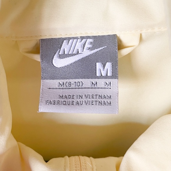 Vintage Nike Y2K Pastel Yellow Windbreaker Jacket Zip Up - Picture 6 of 9